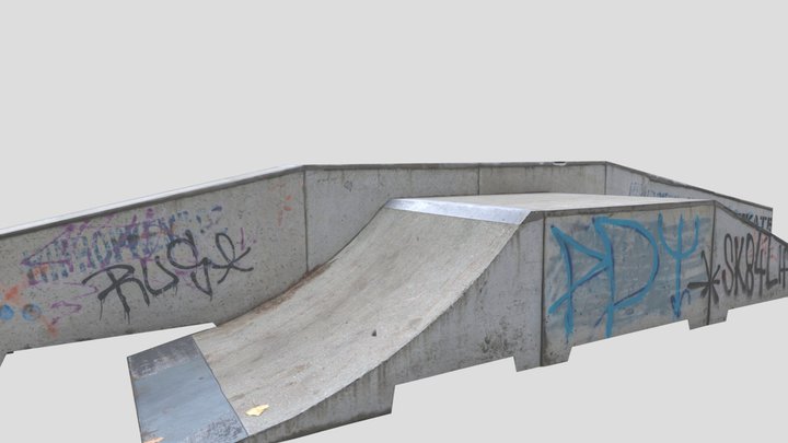 skate park scan optimized 3D Model