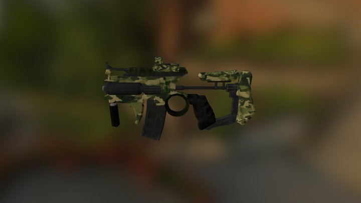 Royalty-free-scifi-handgun-retextured 3D Model