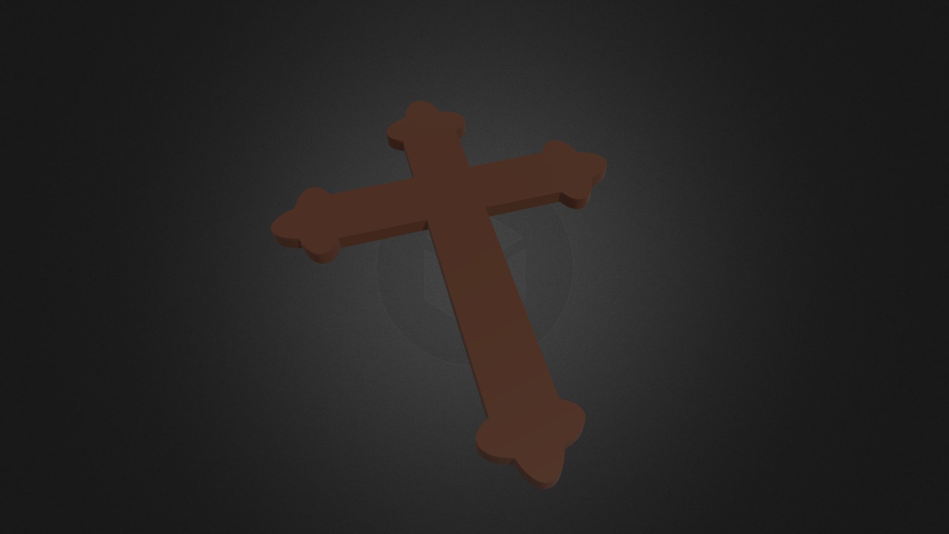 Crucifix [Doors / RoBlox] - 3D Printed, 6 Long; black