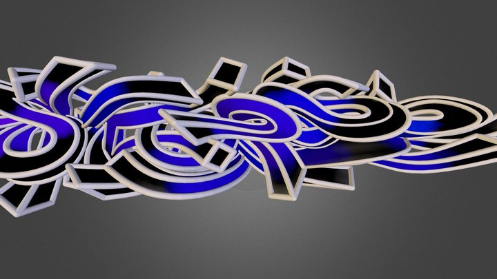 SHAPE 01 / 3D Graffiti 3D Model