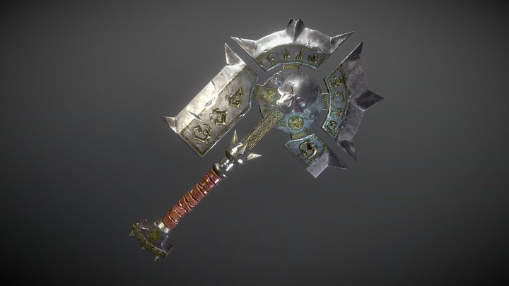 Skullcrusher Axe 3D Model