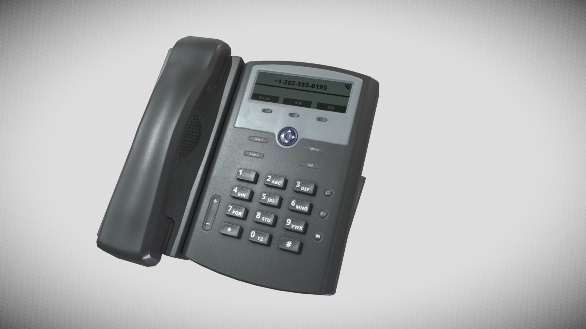 3D model Office Telephone Gameready - This is a 3D model of the Office Telephone Gameready. The 3D model is about a cell phone next to a cell phone.