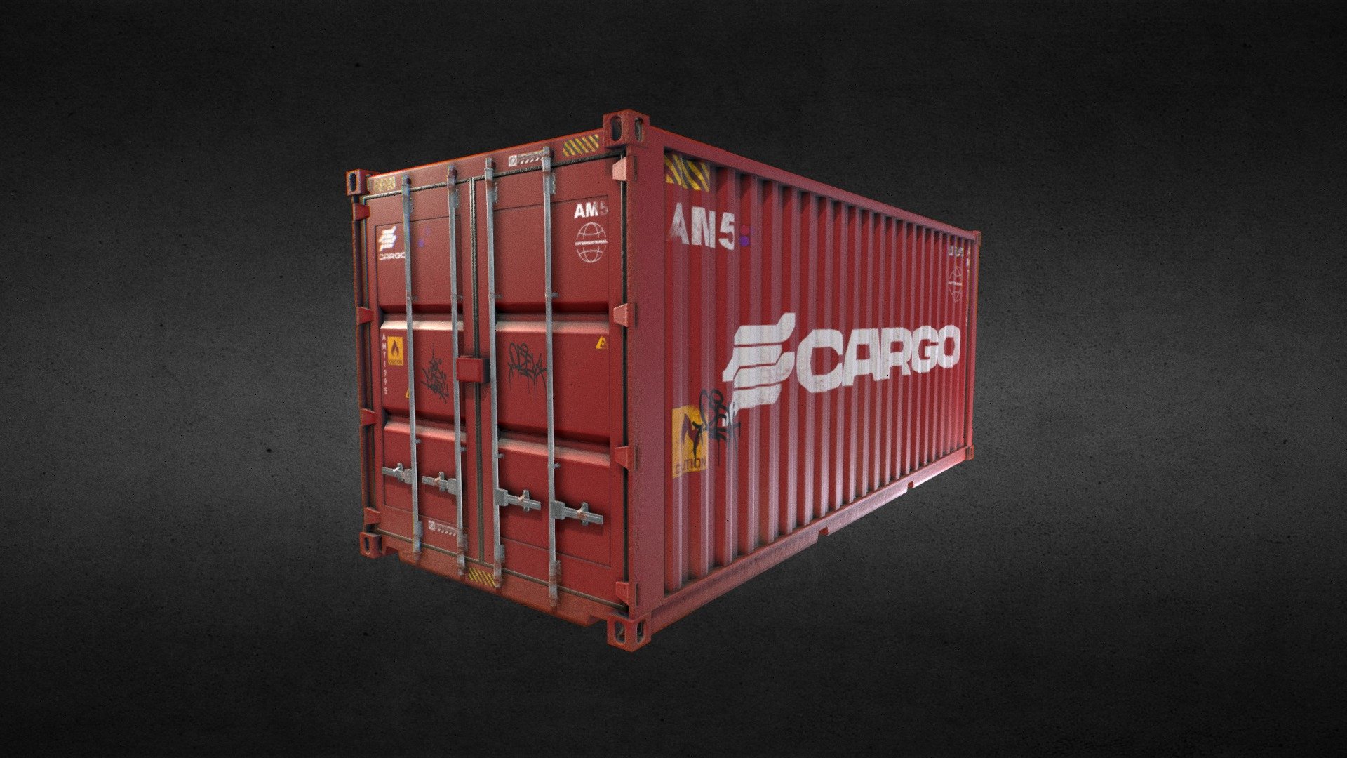 Sea container - Low Poly - Download Free 3D model by Mozhet_Moroz ...