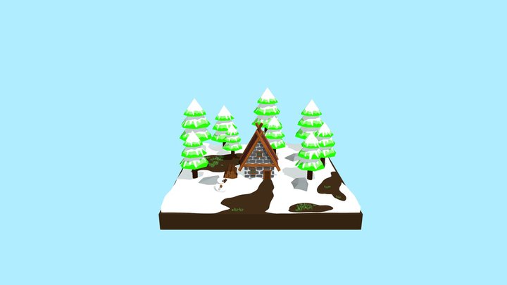 winter environment 3D Model