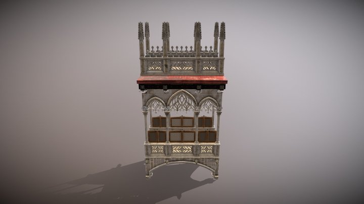 Pont del Bisbe - Barcelona 3D Model