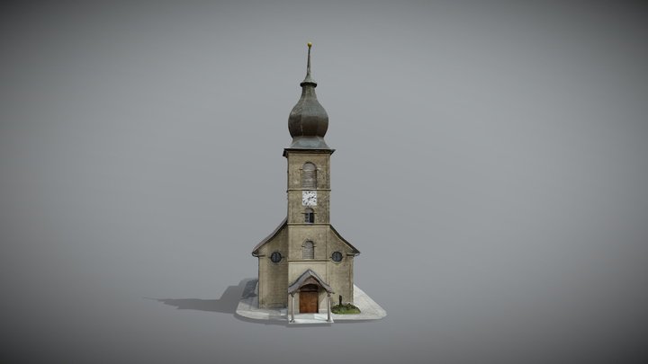 Eglise Lentigny 3D Model