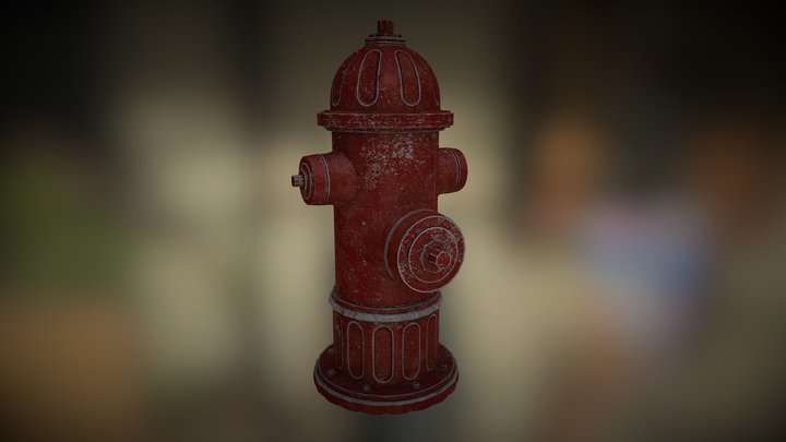 Fire Hydrant - Game Prop 3D Model