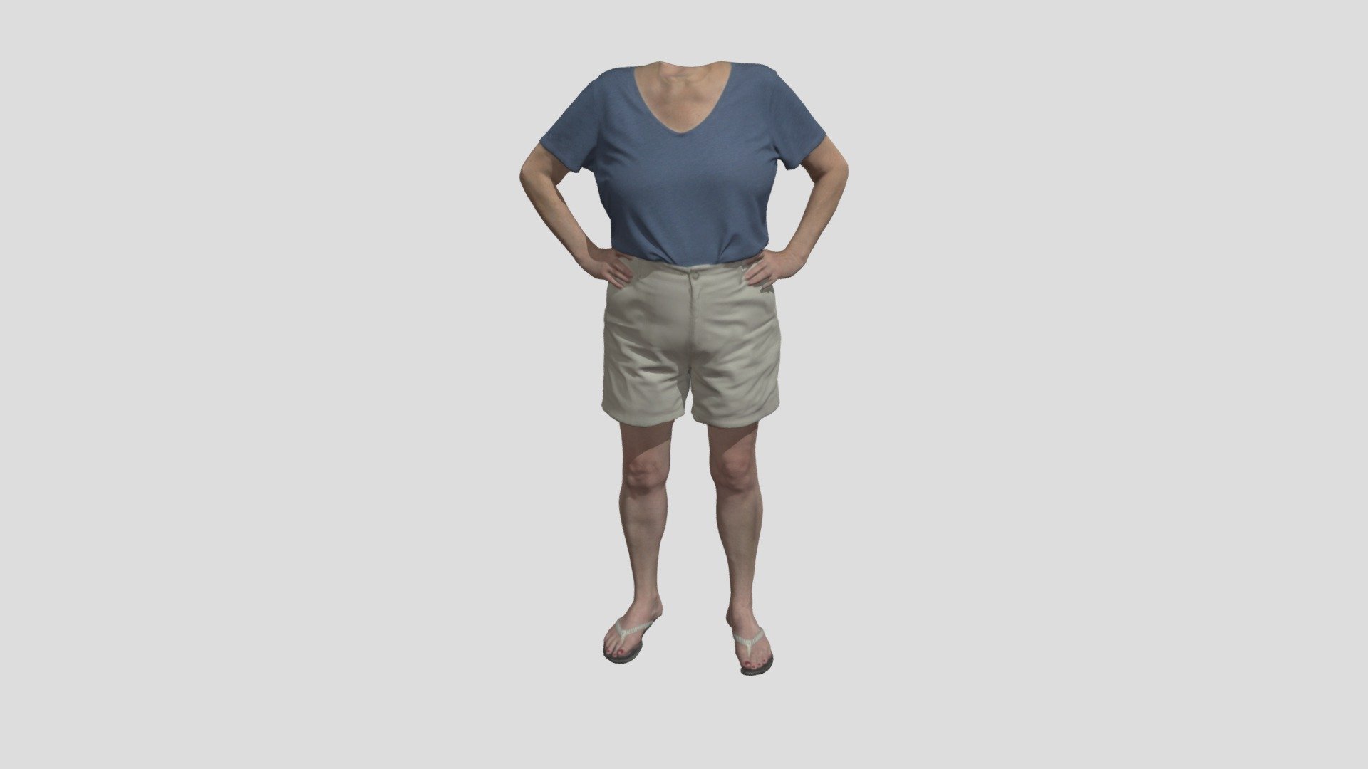 Woman, Standing, Hands on Hips — Sketchfab embed 3D viewer