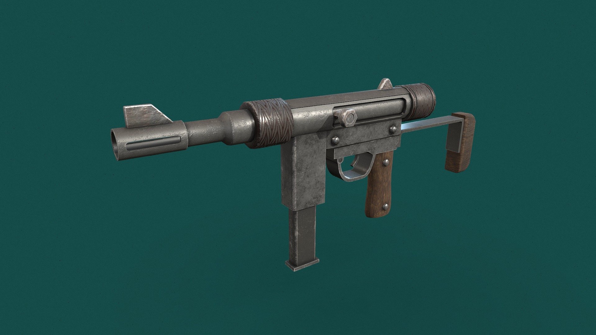 Sub-Machine Gun - Download Free 3D Model By Atilla Kutluay Erdoğay ...