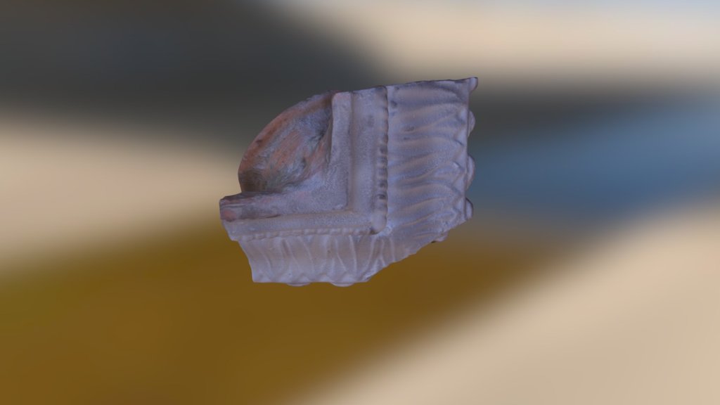 tile stove piece scanned using photogrammetry