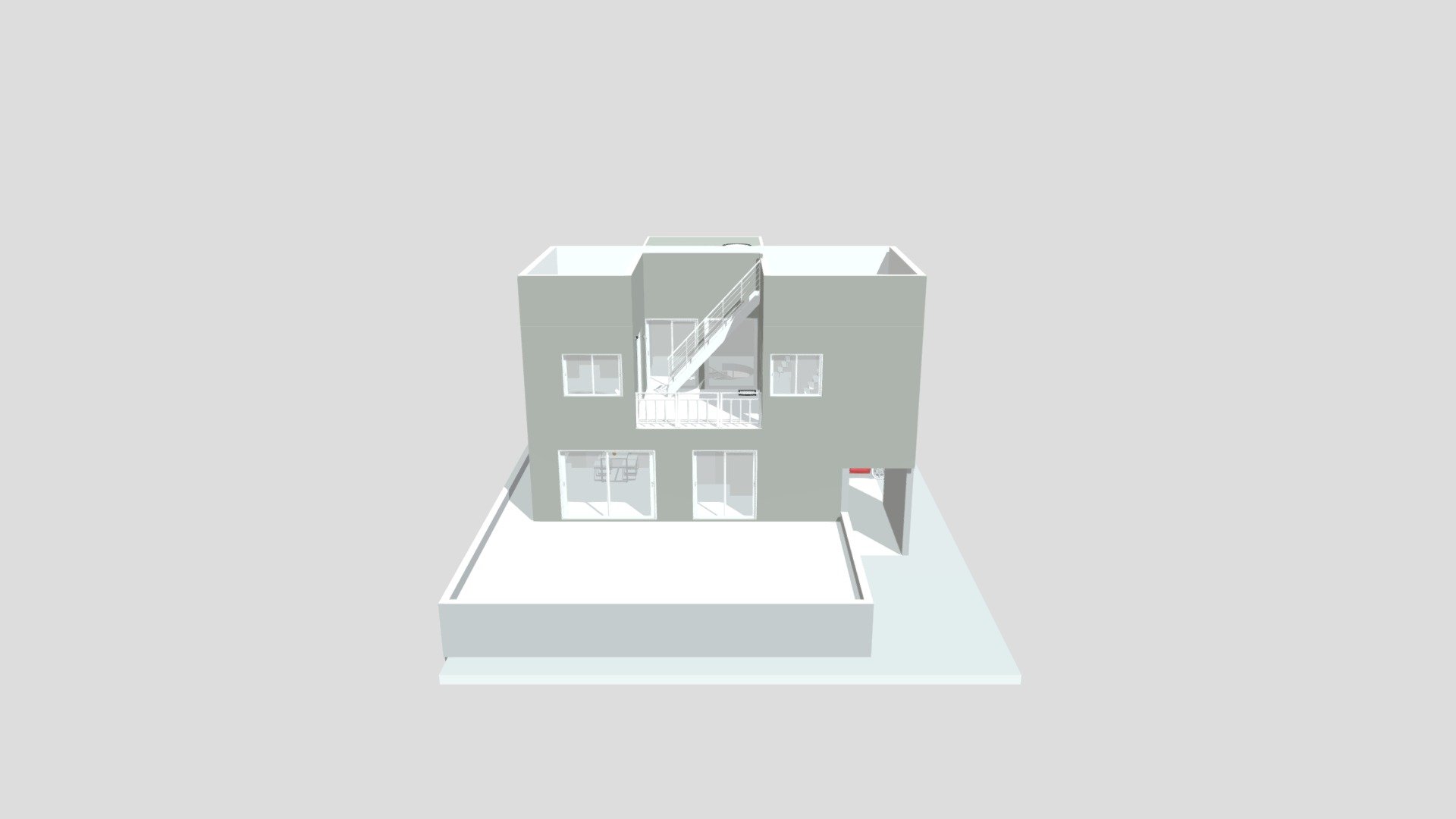 Proj7 天空テラス＆屋上のある家再現