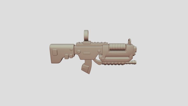stylized gun 3D Model