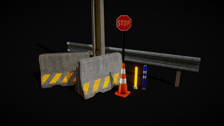 City Assets Pack 3D Model