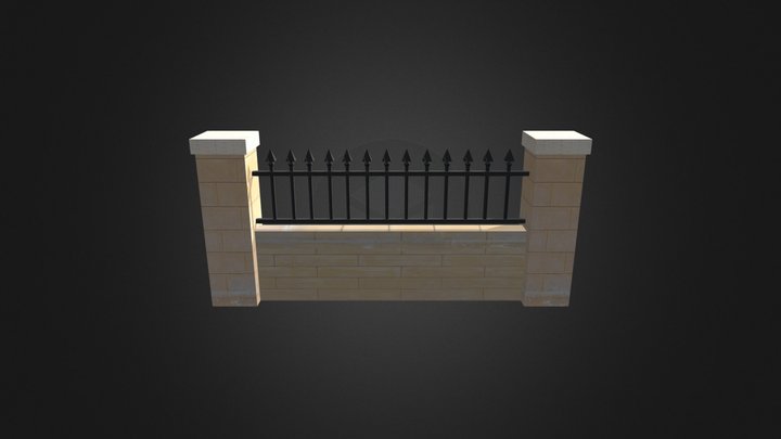 3D-модель забора 3D Model