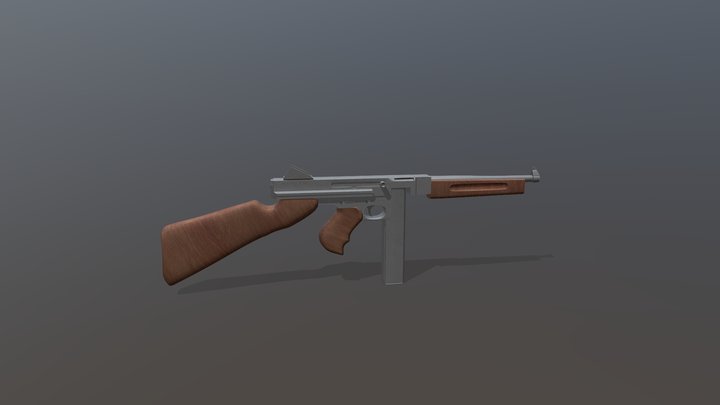 M1 Thompson 3D Model