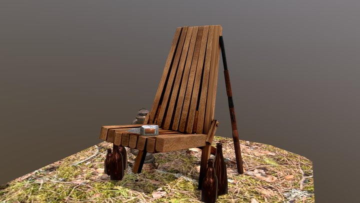 DAE 5 Finished Props - Forest Loner 3D Model
