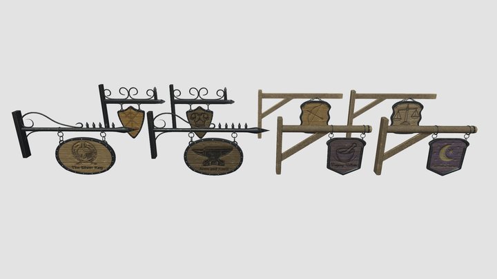 Medieval Fantasy Signs