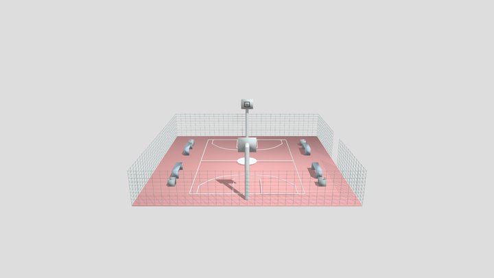 Basketball Court 3D Model