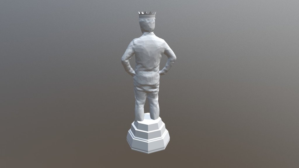 Black King Chess Piece