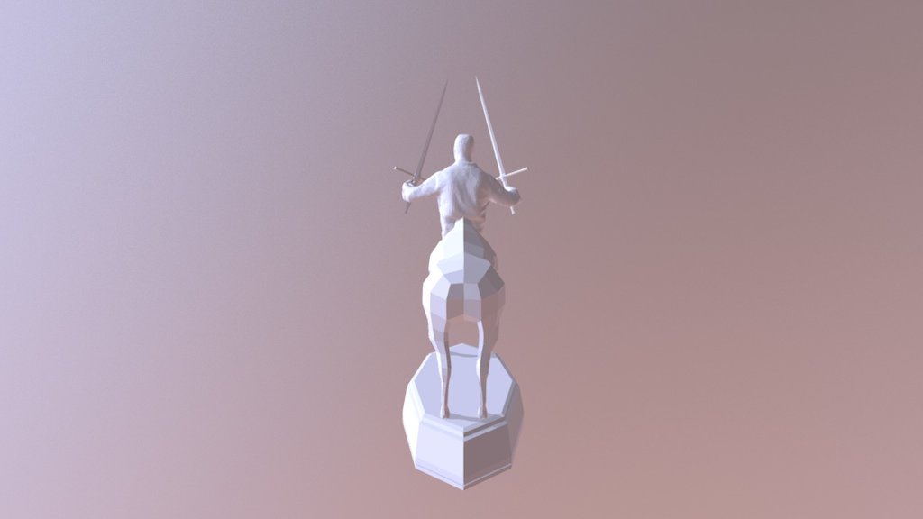 White Knight Chess Piece