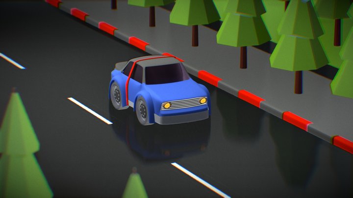 Low Poly Race Car