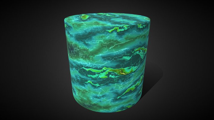 Jade Material 100% Procedural 3D Model