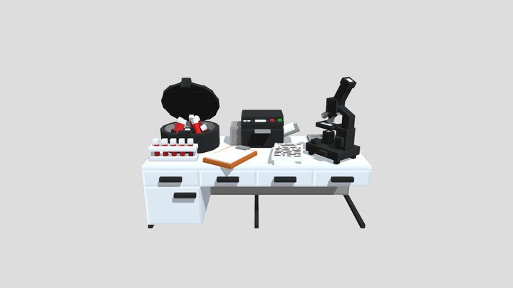 Laboratory table 3D Model