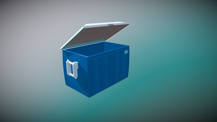 Hielera cooler lowpoly