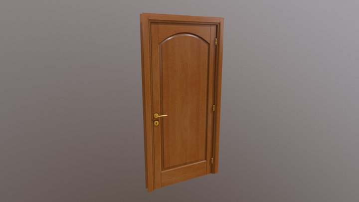 Wooden Door 3D Model