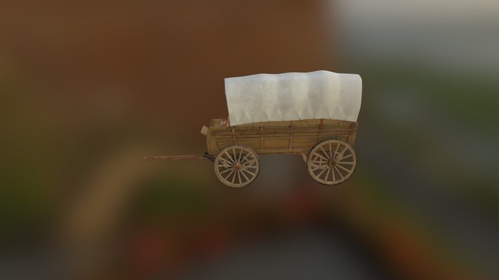 Western Wagon 3D Model