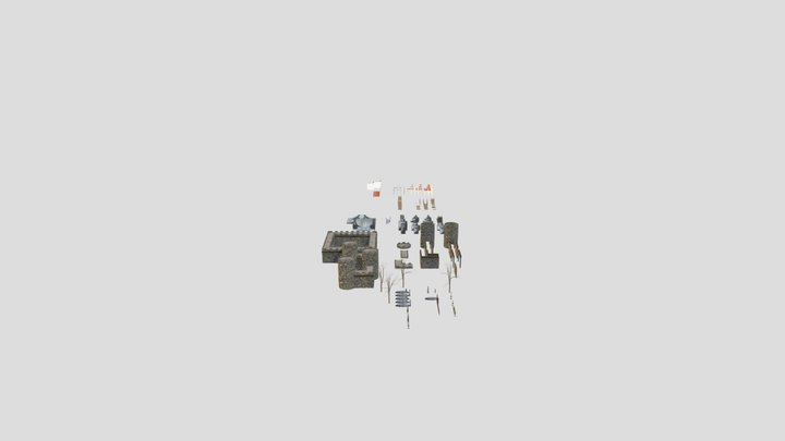 Modular Props 3D Model