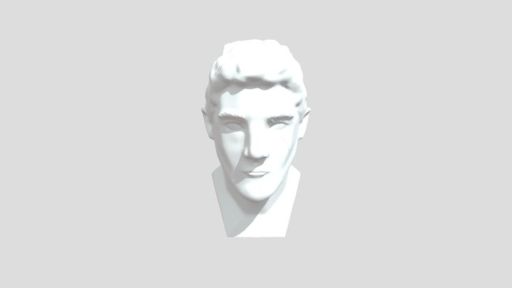 Male Elf Head 3D Model