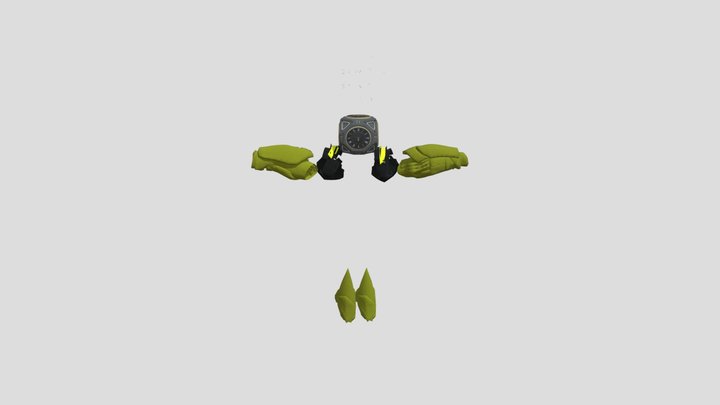 Accessories Furure Clockman 3D Model