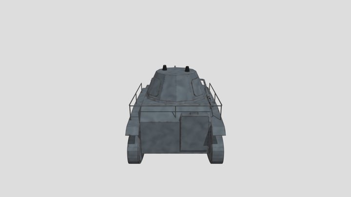 WWII German Low Poly Tank#Leichttraktor 3D Model