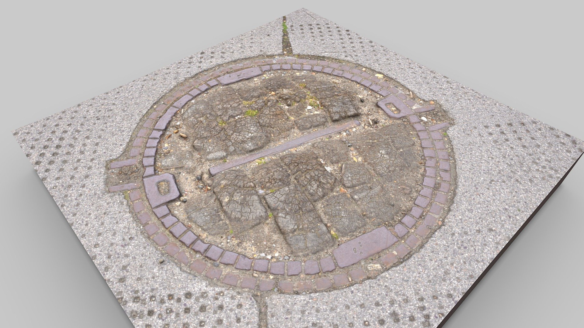 Westminster Bridge Road Wooden Manhole - Download Free 3D model by ...