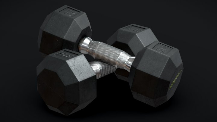 Dumbbell Weight Set 3D Model