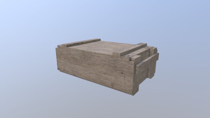 Wooden crate 3D Model