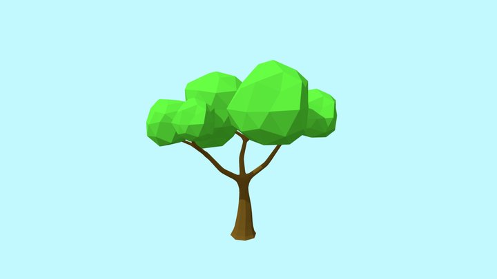 Lowpoly Tree 3D Model