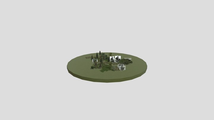 Low_poly_vegetation_patch 3D Model