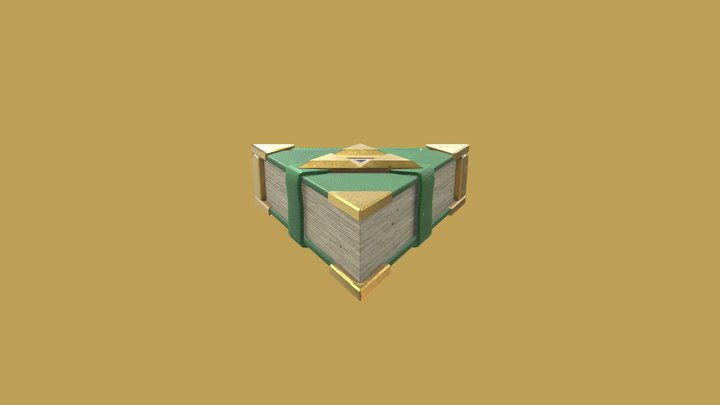 Zelda Triforce Journal 3D Model
