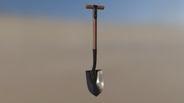 Shovel with Textures 3D Model