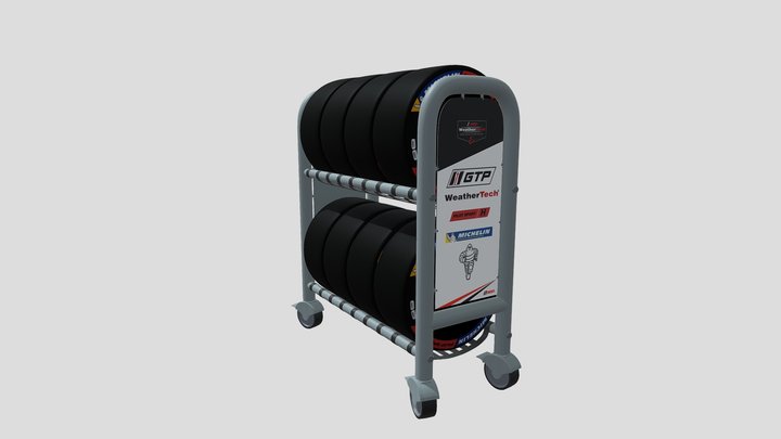 Tyre Holder 2024 Hard 3D Model