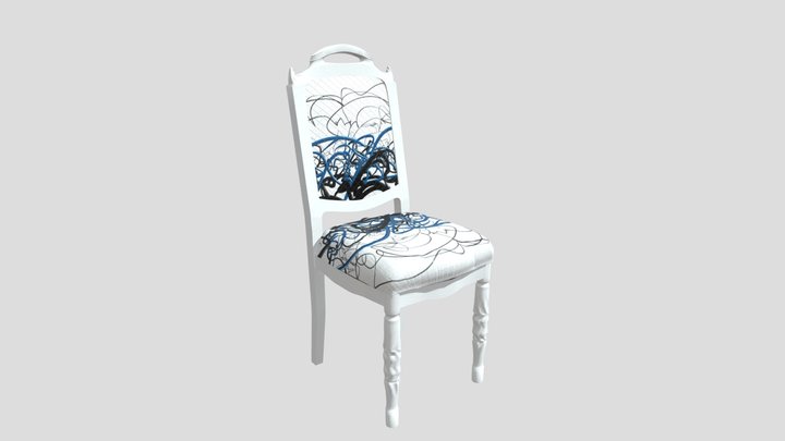 Grey Sea AjS Chair 3D Model