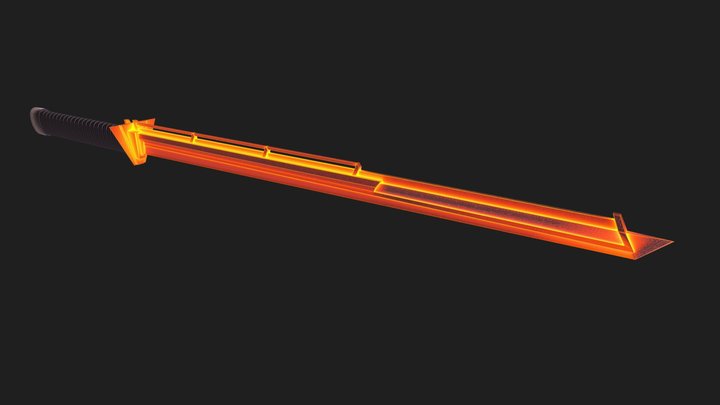 Cyber Sword Thunder 3D Model