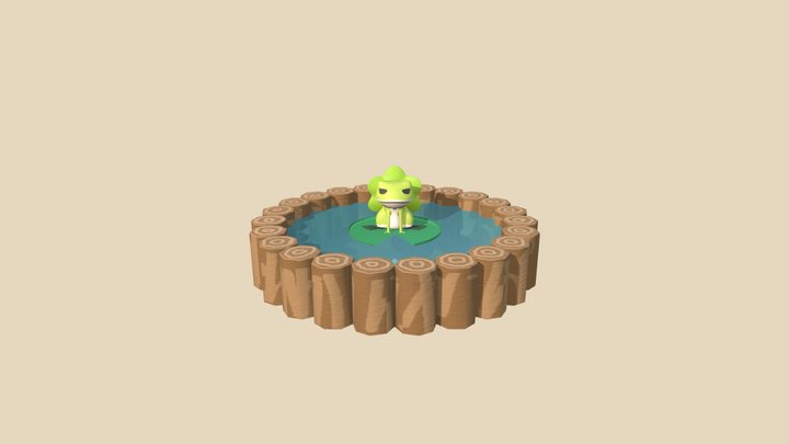 Travel Frog 3D Model