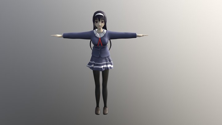 Character rigging 3D Model