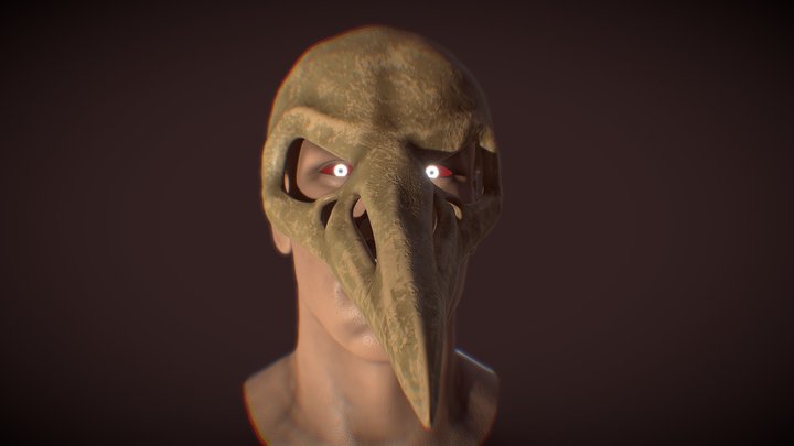 Bird skull helmet