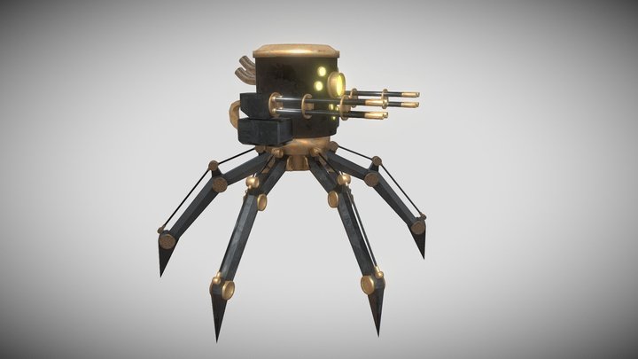 Steam Spiderbot MK I 3D Model