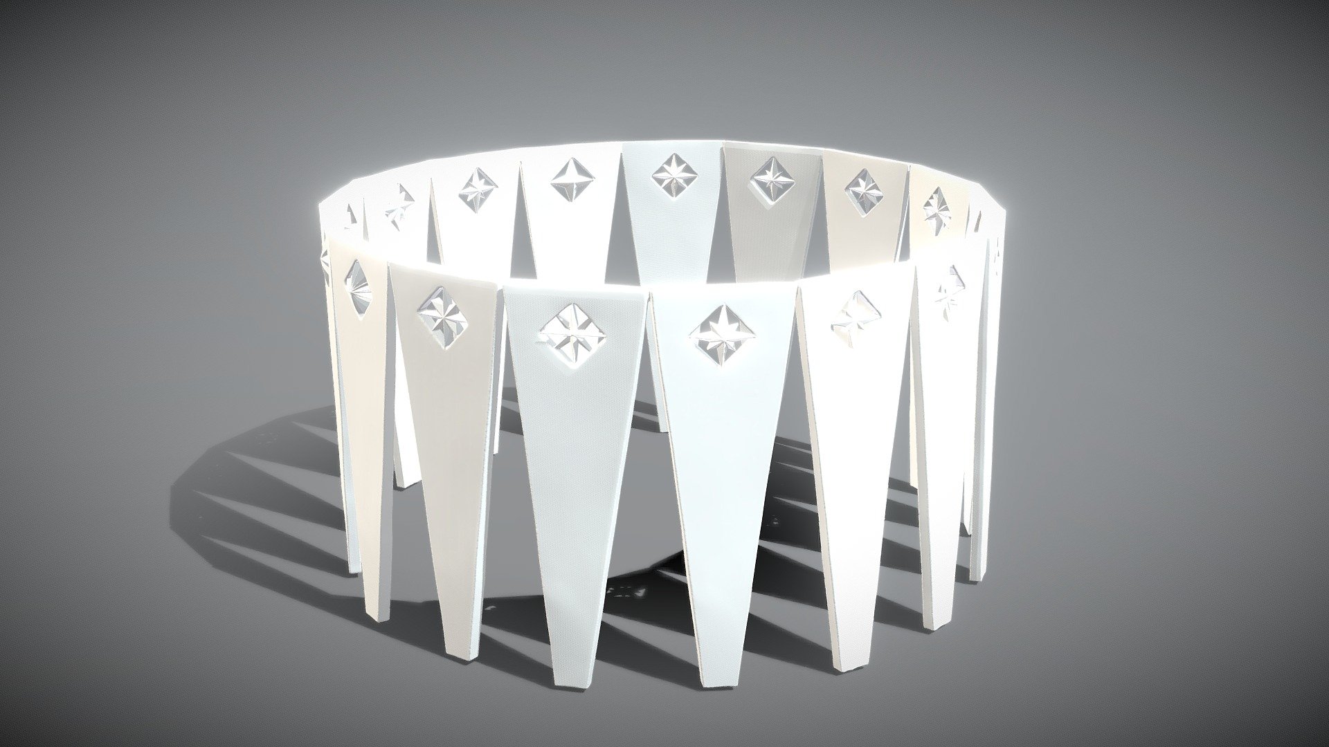 PARKLAND STARS REVISED SHAPE NO TEXTURE NO COLOR - 3D model by ...