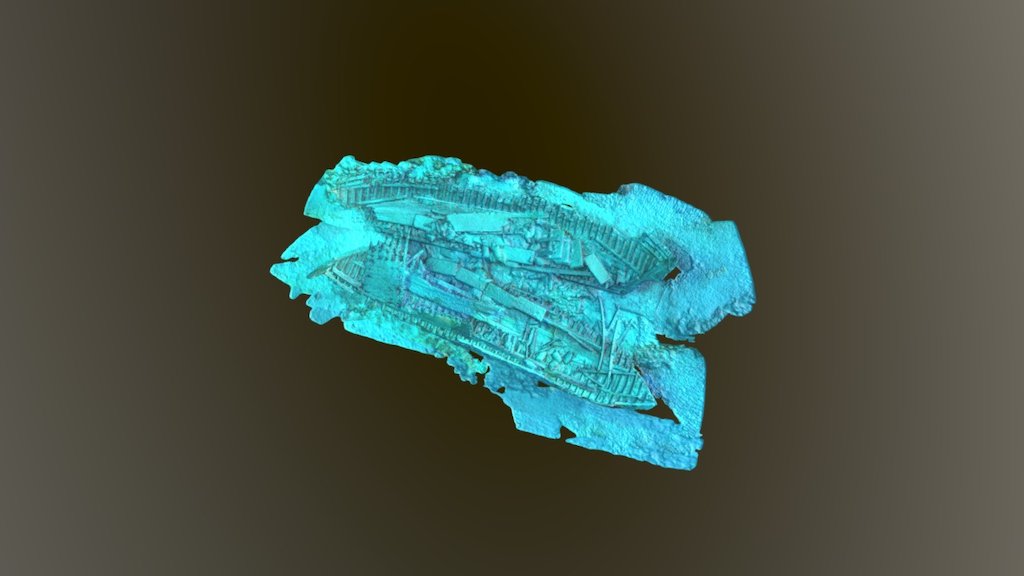 3d shipwreck digital model
